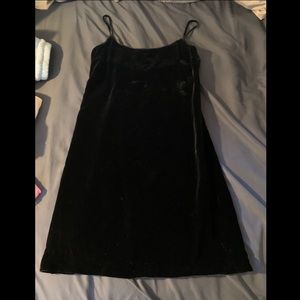 Ralph Lauren vintage black velvet-like dress